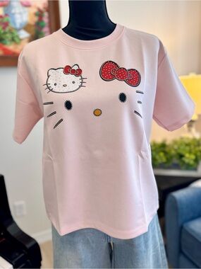 Hello Kitty Light Pink Short Sleeve Graphic Tee